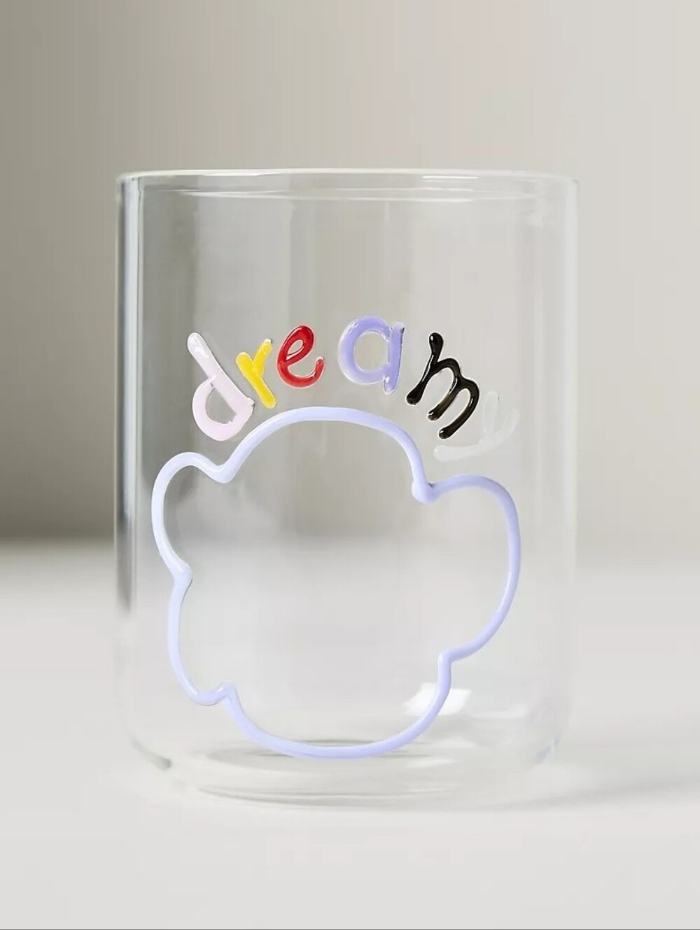 Anthropologie Love Notes “Dreamy” Juice Glass Set of 4 NWT